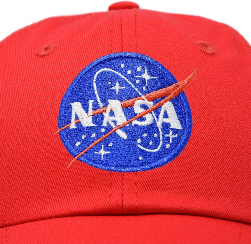 DALIX NASA Embroidered Mens Womens Cotton Dad Hat Baseball Cap Adjustable - Image 2